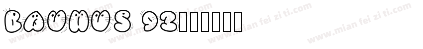 bauhus 93字体转换